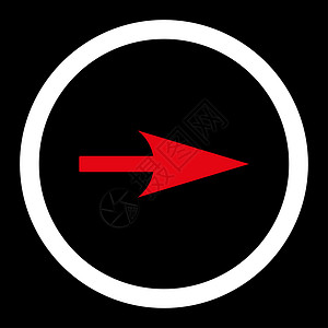 箭头轴 X 平淡红白颜色平面红色坐标水平指针导航光标穿透力背景图片