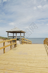 海滩板路背景图片