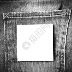 Jean 口袋黑白音色样式上的注解棉布商业袖珍棕色帆布蓝色纺织品纤维牛仔布杂志背景图片