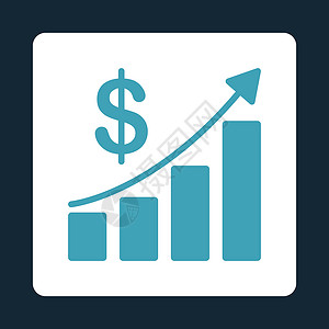 销售额增长图标数据报告字形白色信息统计商业金融销售量生长背景图片
