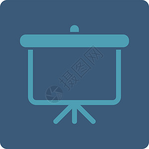 投射图标教育木板横幅投影屏幕青色蓝色字形黑板投影仪背景图片