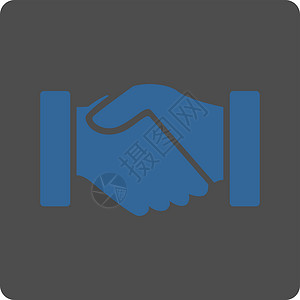 购置图标关系合同交易商业业务朋友协议友谊字形灰色背景图片