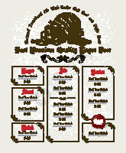 啤酒菜单插图丝带标签价格茶点艺术啤酒厂框架横幅酒吧背景图片