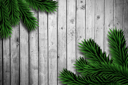 木制木板上的箭枝绿色环境灰色叶子木头插图枞树背景图片