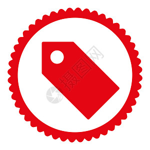 圆型拼标签标记平红红色圆邮票图标榜样优惠券物品价格徽章证书实体依恋邀请函节点背景