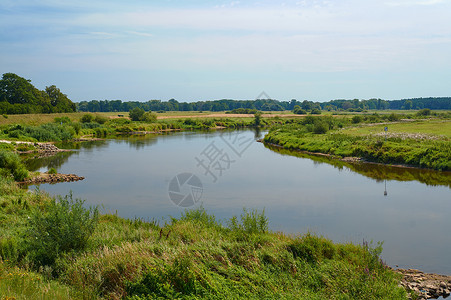 河边的草地自然瓦尔塔高清图片