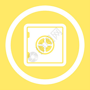 安全图标警卫黄色圆圈金融金库检疫订金背景保险基金背景图片