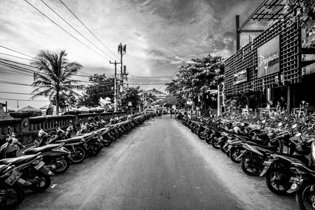 巴厘岛游骑车场背景图片