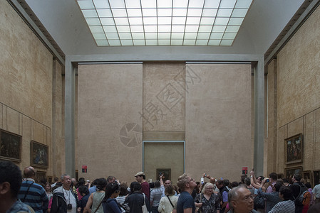在卢浮宫艺术博物馆背景图片