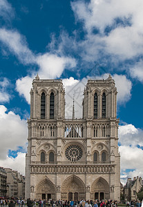 圣母院 巴黎大教堂公园高清图片