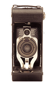 旧式折叠钟套滚动摄影机人工制品摄影画幅收藏品镜片胶卷相机风箱电影背景图片