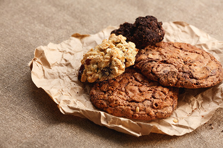 Cookies 饼干食物玻璃麦片芯片乡村桌布巧克力背景图片