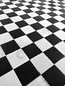 黑色和白色瓷砖地板背景图片
