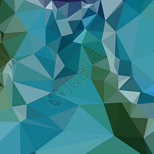 低绿松石三角浅绿绿蓝蓝色摘要低多边形背景插画