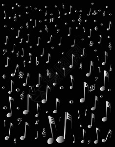 次中音号下雨音乐短句音符时间钢琴酒吧标签符号低音颤声绘画插画