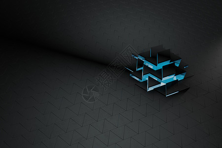黑色和蓝色三角形背景多边形马赛克创造力灰色插图商业横幅公司背景图片