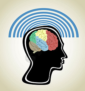人脑教育插图知识分子生物学专注心理皮层心理学头脑智慧设计图片