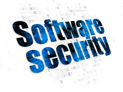 抢票软件海报安全概念 数字背景下的软件安全背景