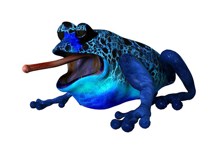 蓝青蛙背景图片