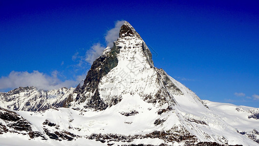 戈尔内特写 Mathear 视图滑雪晴天冰川天空岩石旅行蓝色旅游爬坡天蓝色背景