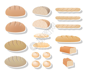 酵母面团共同面包收集设计图片