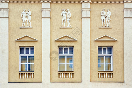 虚幻窗框男人尾音窗户造型房子工作建筑建筑学柱子背景图片