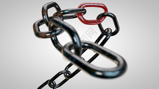 带最薄弱环节的锈铁链金属风险弱点失败发挥压力团队自由安全商业背景图片
