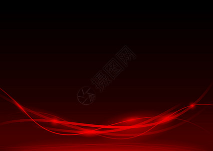 光线活力闪电曲线红色插图条纹辉光波浪状背景图片