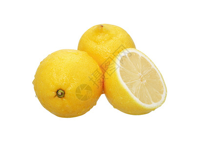 湿柠檬营养水果健康饮食早餐饮食黄色生活方式背景图片