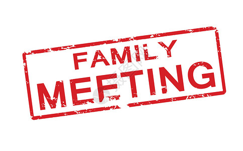 家庭会议墨水红色民间橡皮邮票部落矩形背景图片