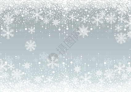 白色圣诞背景雪花冬季背景白色天气薄片天空季节性问候语暴风雪插图季节降雪量插画