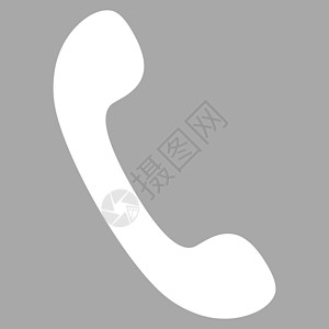电话平面白颜色图标拨号热线电话号码电讯讲话背景戒指银色扬声器字形背景图片
