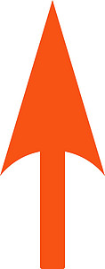 箭头轴Y平橙色图标背景图片