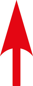 箭头 Axis Y 平面红色图标生长指针坐标导航字形箭头轴光标穿透力背景图片