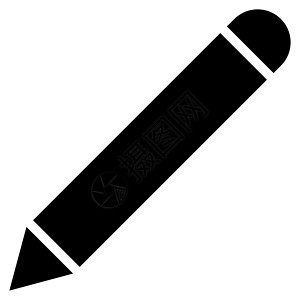 编辑图标Pencil平面黑色图标记事本编辑字形签名铅笔背景