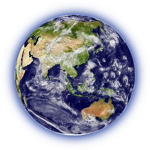 白地星球上的地球世界全球行星轨道宇宙背景图片