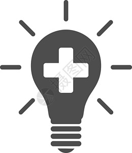 高温消毒图标医疗电动灯图标力量头脑灯泡技术活力电气经营创新解决方案理念设计图片