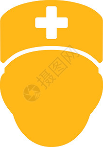 医生负责人图标救护车保健字形医院医疗帮助用户黄色情况药品背景图片