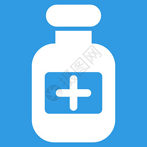 玻璃药瓶药瓶图标剂量医疗白色抗生素字形玻璃处方化学品背景药物插画