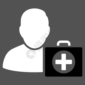 急救人图标药店志愿者急救情况护理人员灰色治疗护士卫生字形背景图片