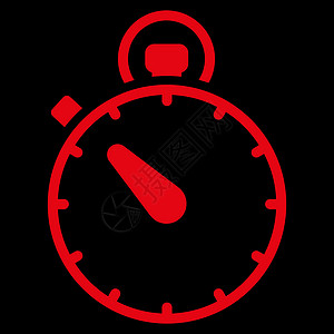 红色手表停止监视图标记录日程工具运动滴漏红色训练测量跑表小时设计图片