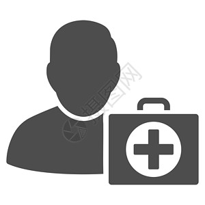 急救人图标保健救护车志愿者护理人员援助医院医师药品卫生字形背景图片