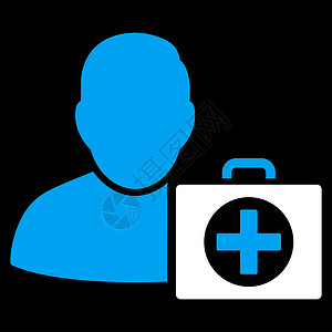 急救人图标急救员黑色护理人员援助情况工具医疗成套紧迫感字形背景图片
