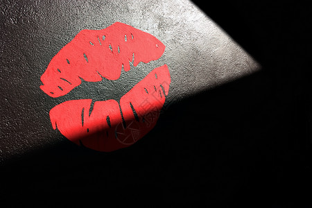 红嘴唇墙纸街道文化红色白色艺术黑色城市背景图片