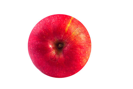 红黄苹果分离白底背景水果圆圈食物红色宏观素食白色黄色背景图片