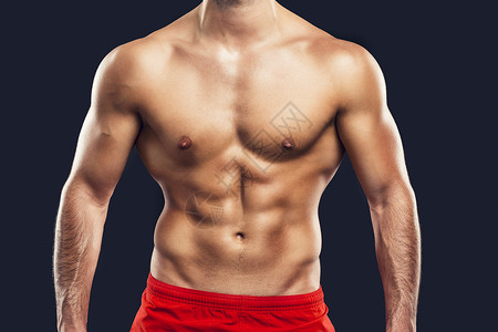 肌肉人健身房男性腹肌运动员身体躯干拉丁运动成人力量背景图片