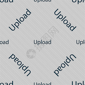 上传符号图标 加载符号 无缝模式 带有几何纹理 矢量插图创造力标签按钮网络质量服务技术令牌海豹背景图片