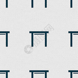 socket 座位图标符号 无缝抽象背景和几何形状 矢量休息家具椅子插图长椅背景图片