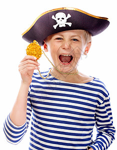 海盗眼罩海盗叫喊声男孩化妆情绪耳语戏服海盗帽海盗船眼罩双角船长背景
