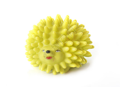 狗狗玩具刺猬黄色宠物动物塑料工作室背景图片